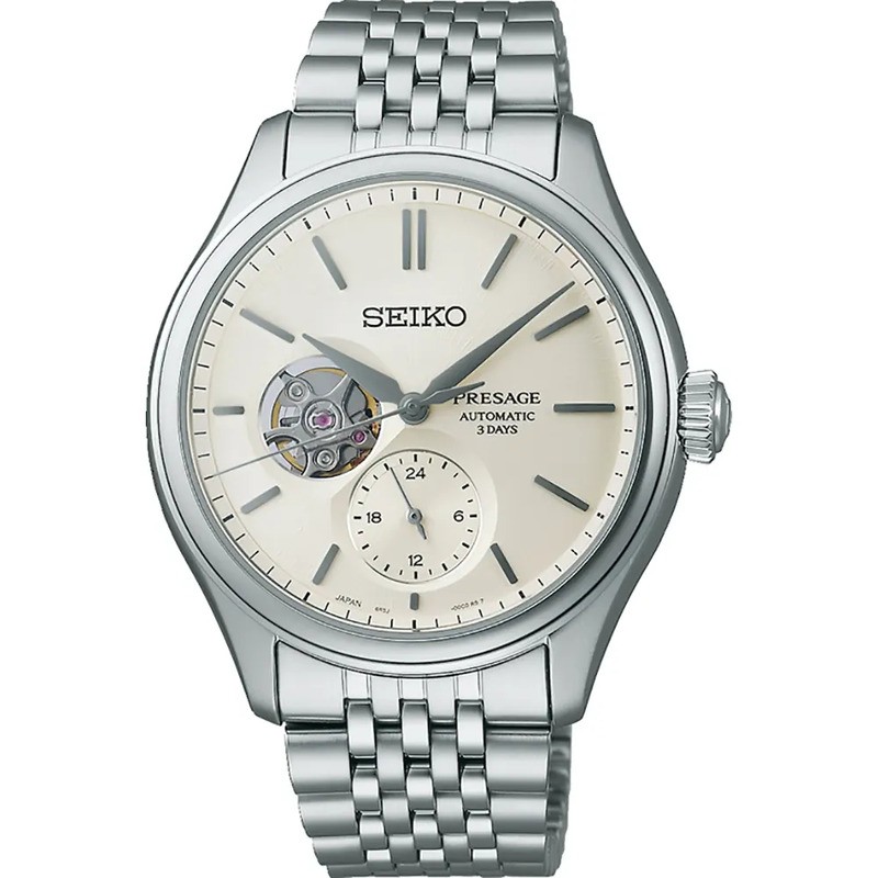 SEIKO PRESAGE CLASSIC SKELETON CRUDO SHIRO-IRO