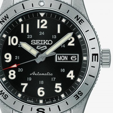 SEIKO 5 SPORTS FIELD 41 MM ACERO Esf. NEGRA