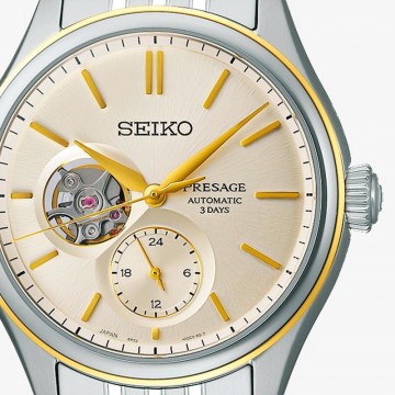 SEIKO PRESAGE CLASSIC SERIES SKELETON BICOLOR