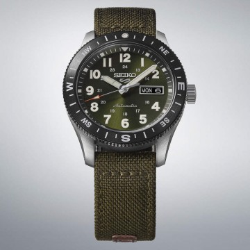 SEIKO 5 SPORTS FIELD 41 MM NYLON Esf. CAQUI