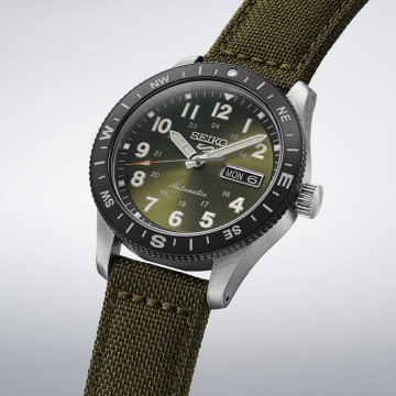 SEIKO 5 SPORTS FIELD 41 MM NYLON Esf. CAQUI