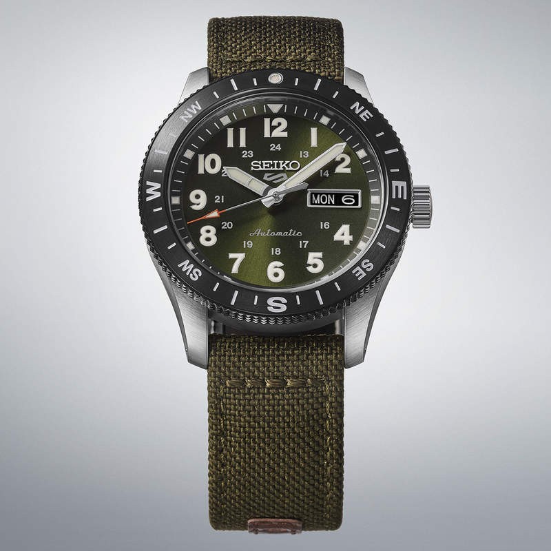 SEIKO 5 SPORTS FIELD 41 MM NYLON Esf. CAQUI ÔÇö foto 3