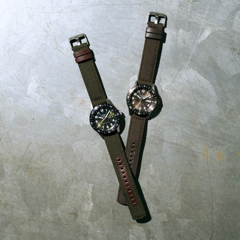 SEIKO 5 SPORTS FIELD 41 MM NYLON Esf. CAQUI ÔÇö foto 6