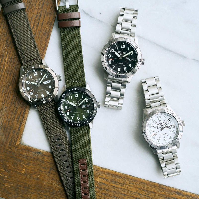 SEIKO 5 SPORTS FIELD 41 MM NYLON Esf. CAQUI ÔÇö foto 8
